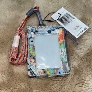 NEW Vera Bradley ReActive RFID Lanyard Card Case 27731-12543 Citrus Paisley
